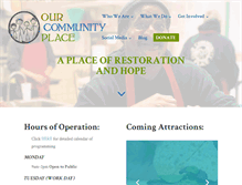 Tablet Screenshot of ourcommunityplace.org